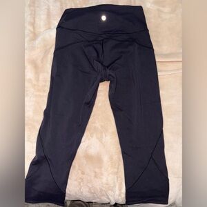 lululemon athletica Black Cropped Leggings